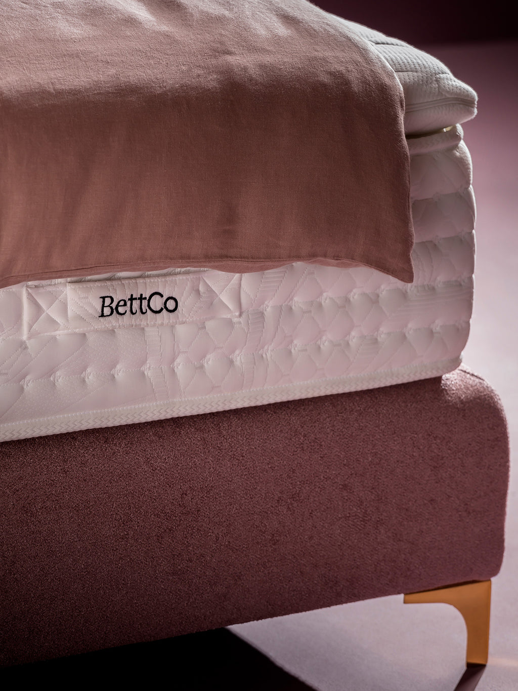 Teddy-Bouclé Boxspringbett Rose MAISON Special Edition