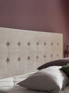 Samt Boxspringbett Beige MILANO