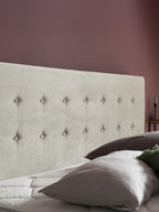 Samt Boxspringbett Creme MILANO