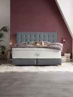 Samt Boxspringbett Dunkelgrau MILANO
