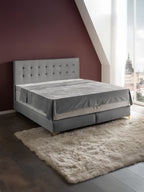 Samt Boxspringbett Grau MILANO