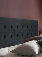 Samt Boxspringbett Schwarz MILANO