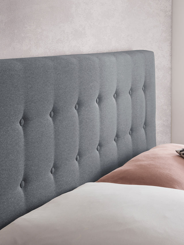 Webstoff Boxspringbett Anthrazit MILANO
