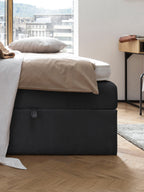 Samt Boxspringbett mit Stauraum Dunkelgrau MILANO