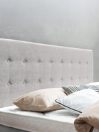 Samt Boxspringbett mit Stauraum Grau MILANO