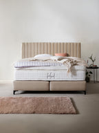 Samt Boxspringbett Beige PARIS