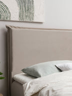 Velours Boxspringbett mit Stauraum Taupe LONDON