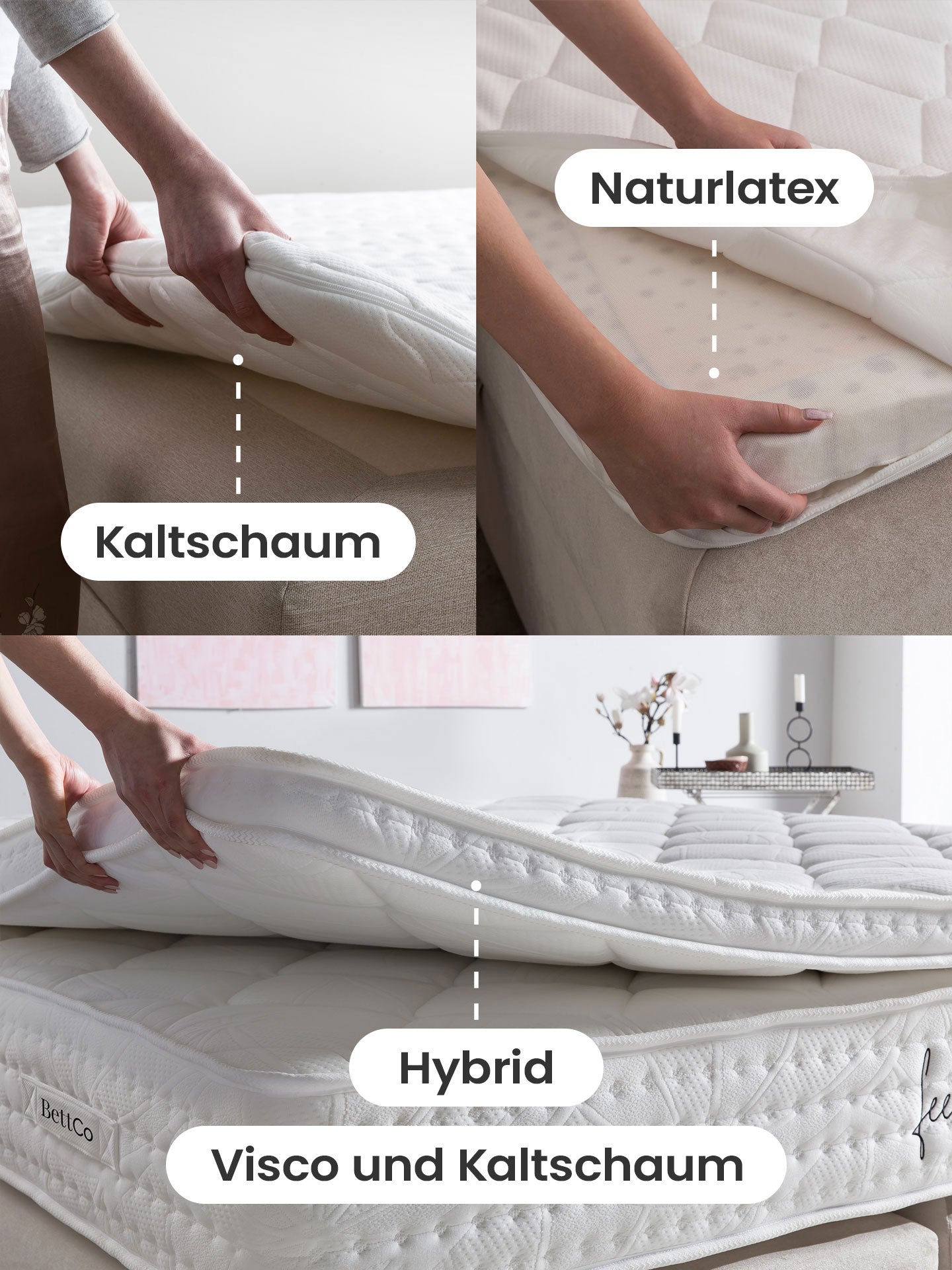 Samt Boxspringbett Grau MAISON