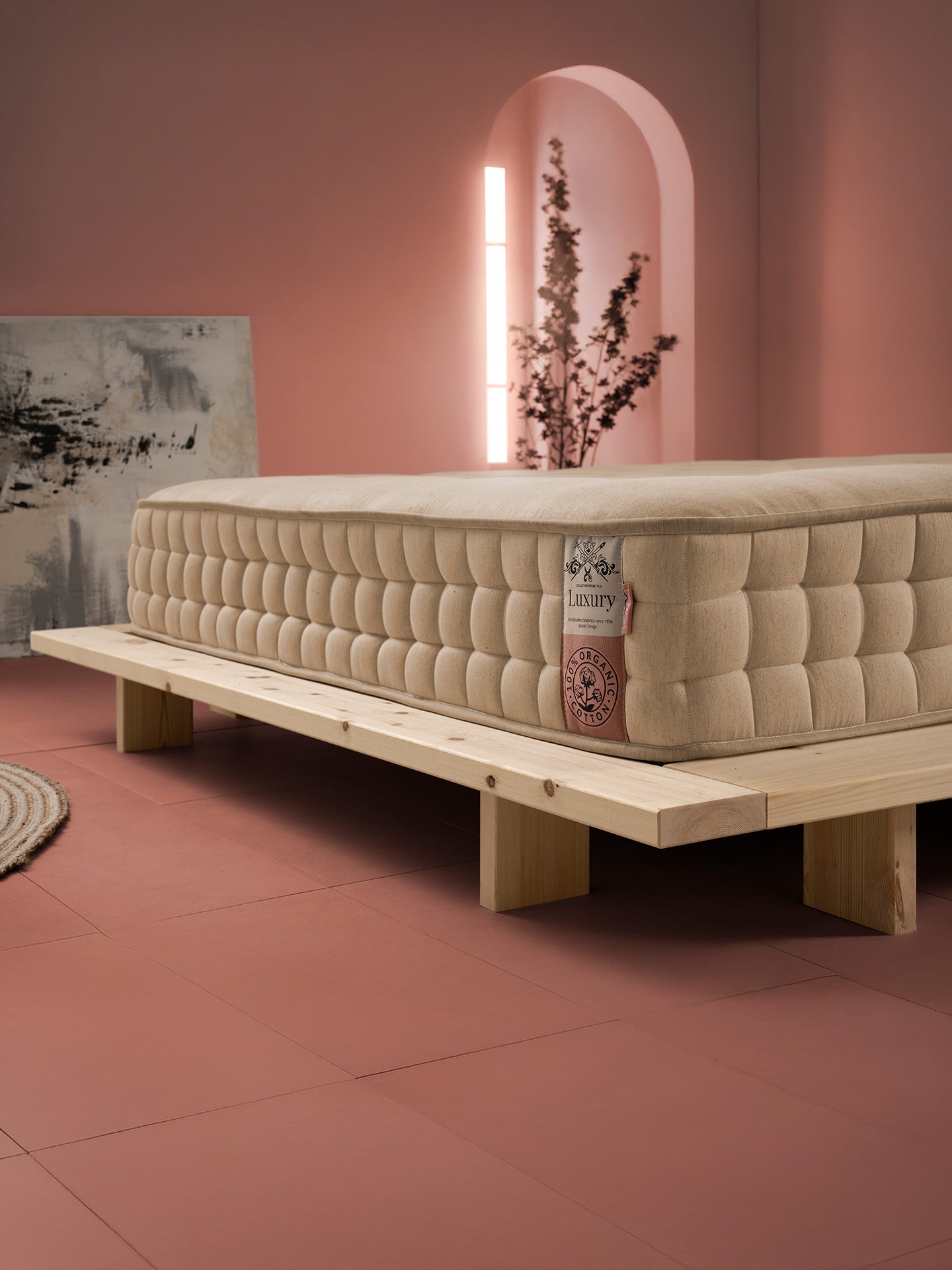 Luxus Handmade Matratze Bio Baumwolle PRESTIGE