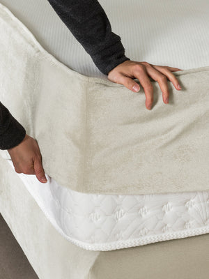 Samt Matratzenschoner Creme FEELGOOD