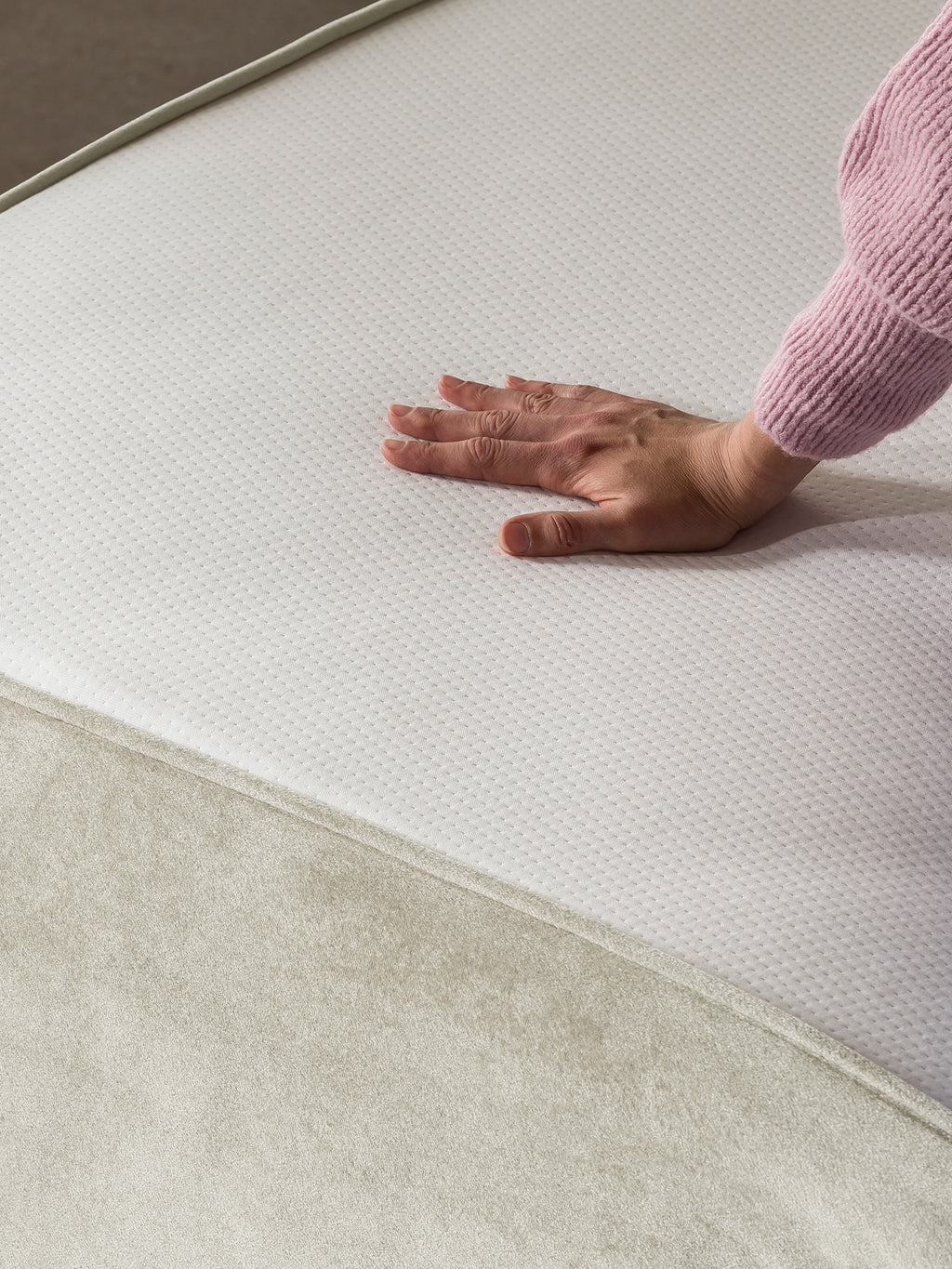 Samt Matratzenschoner Creme FEELGOOD