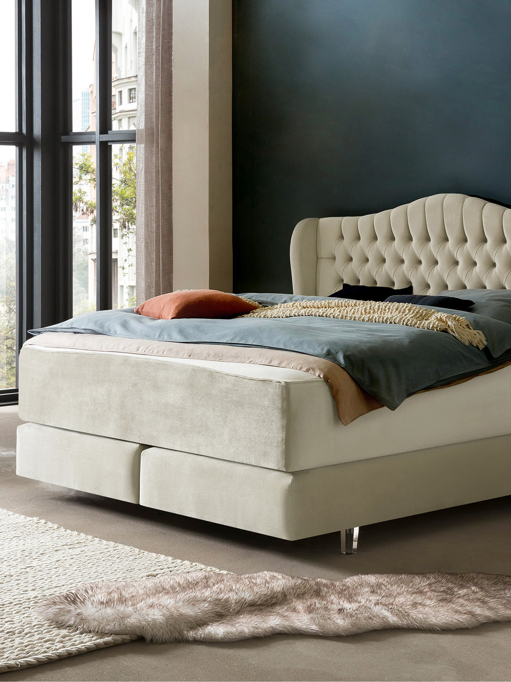 Samt Matratzenschoner Creme FEELGOOD