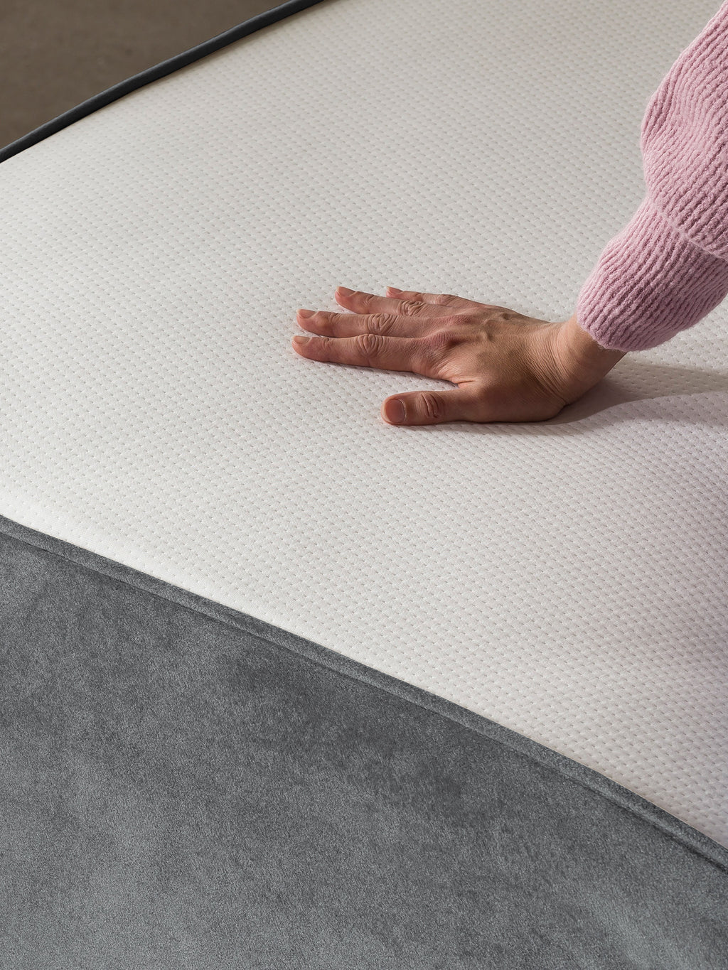 Samt Matratzenschoner Dunkelgrau FEELGOOD