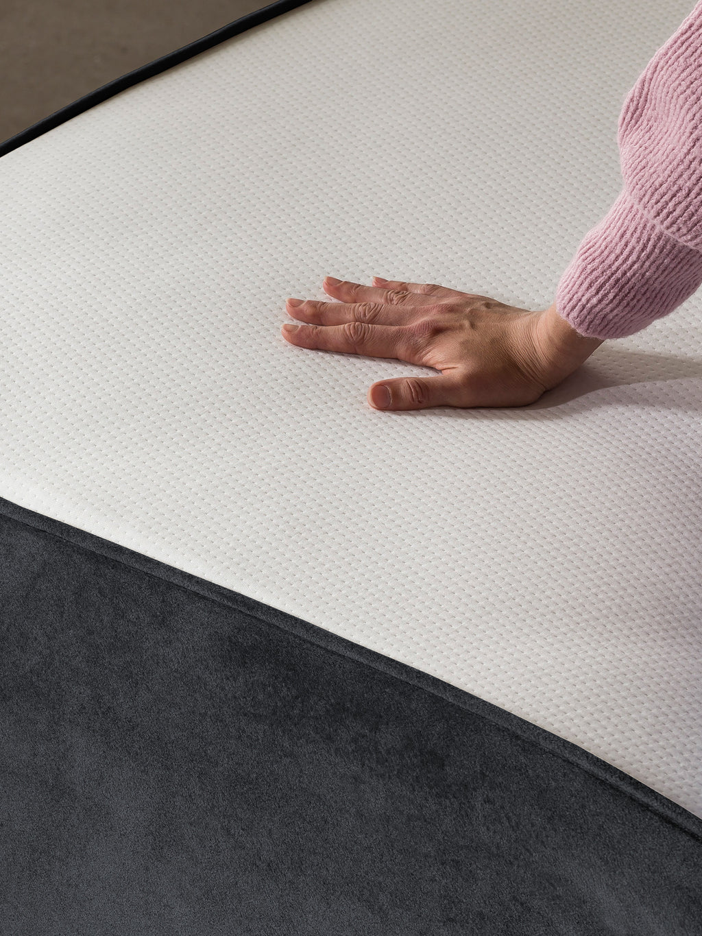 Samt Matratzenschoner Schwarz FEELGOOD