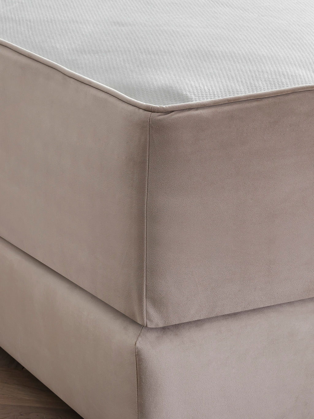 Velours Matratzenschoner Creme FEELGOOD