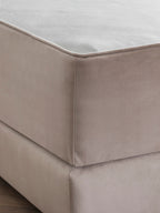 Velours Matratzenschoner Creme FEELGOOD