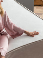 Velours Matratzenschoner Creme FEELGOOD