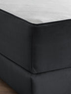 Velours Matratzenschoner Schwarz FEELGOOD