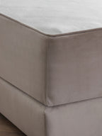 Velours Matratzenschoner Taupe FEELGOOD