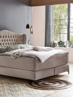 Velours Matratzenschoner Taupe FEELGOOD