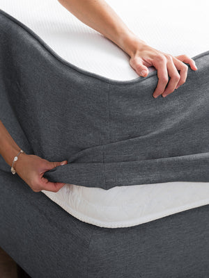 Webstoff Matratzenschoner Anthrazit FEELGOOD