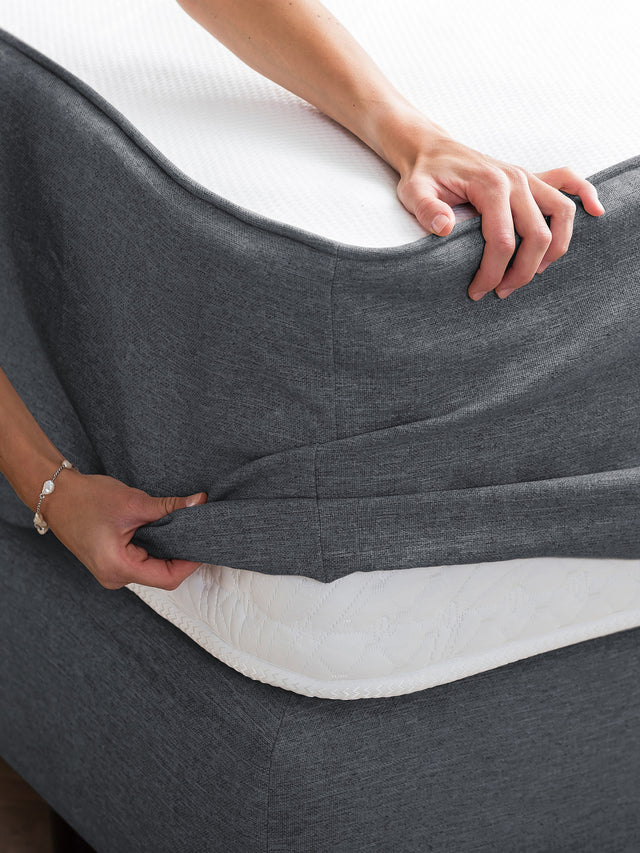 Webstoff Matratzenschoner Anthrazit FEELGOOD