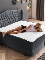 Webstoff Matratzenschoner Anthrazit FEELGOOD