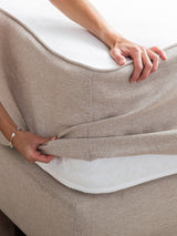 Webstoff Matratzenschoner Beige FEELGOOD