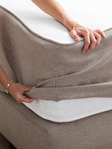 Webstoff Matratzenschoner Nougat FEELGOOD