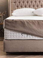 Webstoff Matratzenschoner Nougat FEELGOOD