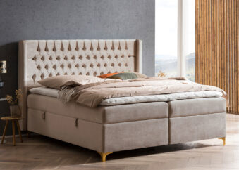 Alternative view of Boxspringbett mit Bettkasten Florida in Samt