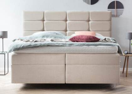 Alternative view of Boxspringbett mit Bettkasten Kansas in Samt