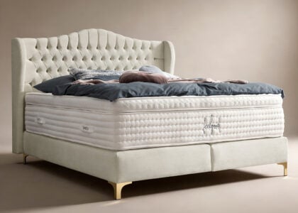 Boxspringbett-Maison-in-Samt-Creme-11 Boxspringbett Maison in Samt