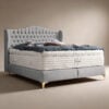Boxspringbett-Maison-in-Samt-Grau-Silber-11 Silber