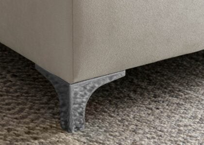 Fuß in Chromoptik für Boxspringbetten
