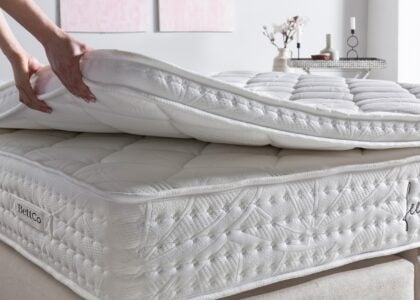 Boxspringbett Kaltschaum Visco-Topper wendbarer Topper beidseitig nutzbar
