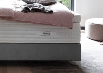 Boxen von Boxspringbett Lyon in Velour Grau