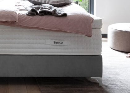 Boxen von Boxspringbett Lyon in Velour Grau