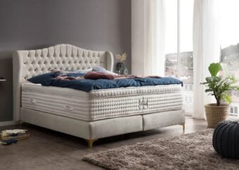 Boxspringbett Maison in Samt