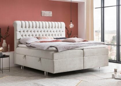 Alternative view of Boxspringbett mit Bettkasten Chester in Samt