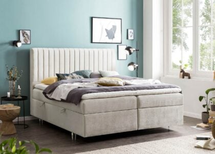 Alternative view of Boxspringbett mit Bettkasten Paris in Samt