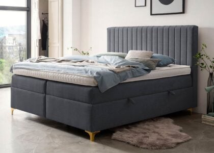 Alternative view of Boxspringbett mit Bettkasten Paris in Webstoff