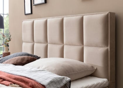 Kopfteil vom Boxspringbett Harvard in Velour Creme