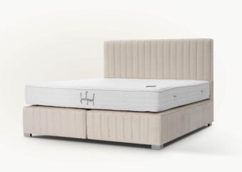 Boxspringbett Paris in Velours mit Skandi-Box