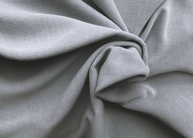 Velourstoff in grau Velourstoff in grau