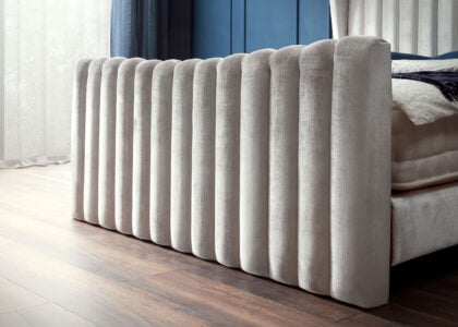 Luxus Boxsprıngbett Saılor ın Velvet Creme