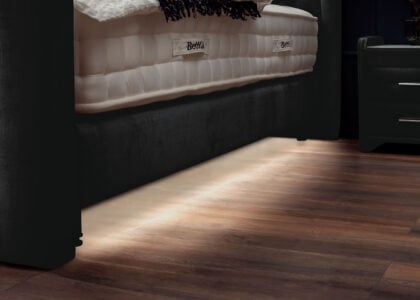 Luxus Boxsprıngbett Saılor ın Velvet Schwarz